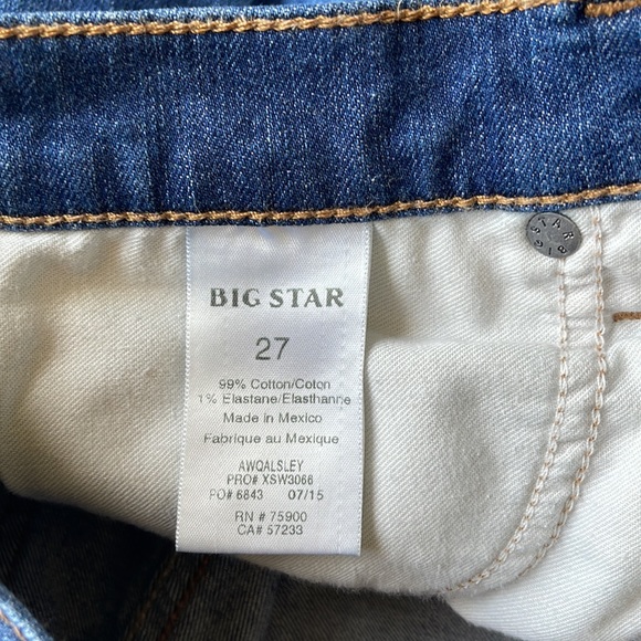 BIG STAR DENIM JEAN SHORTS, 27 - Picture 7 of 12